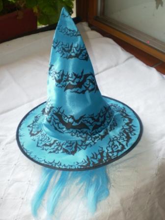 Čarodějnický klobouk modrý